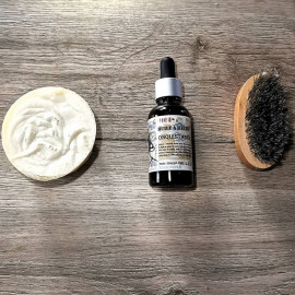 Cadeau Soin de la Barbe - Huile, Savon & Brosse